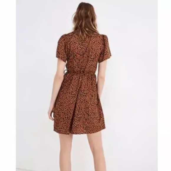 Madewell Leopard Cheetah Print Wrap Dress - Picture 3 of 7